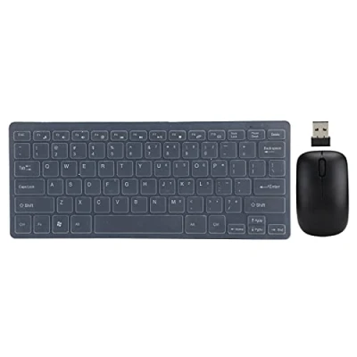 Image of ciciglow Wireless Keyboard and Mouse Combo for Windows, 2.4G Long Battery Life,for Windows/Android/ios(black)