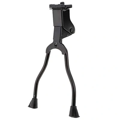 Image of VOANZO Double Leg MTB Bicycle Holder Bike Kickstand Parking Rack Mountain Support Side Kick Stand Foot Brace Black