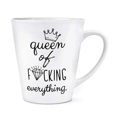 Image of Diamond Queen of F King Everything 12oz Latte Mug Cup
