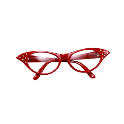 Image of 50&#039;s Red Rock &#039;N&#039; Roll Glasses Fancy Dress Costume