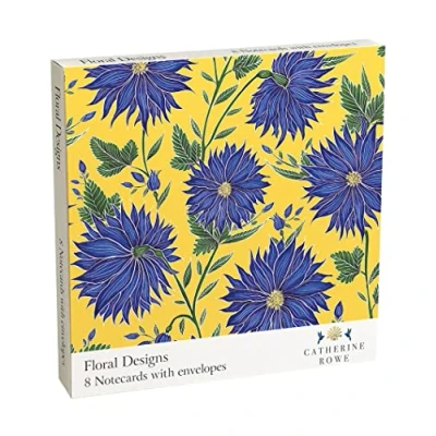 Image of Museums &amp; Galleries Catherine Rowe Floral Pack of 8 Art Greeting Cards