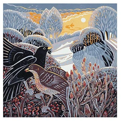 Image of Museums &amp; Galleries Annie Soudain Winter Glow Pack of 5 Charity Christmas Cards with White Envelopes