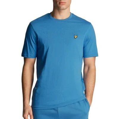 Image of Lyle &amp; Scott Plain Basic Tshirt, Men&#039;s, Size: Medium, Spring blue