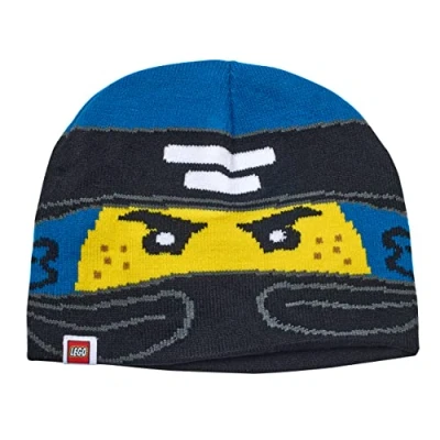 Image of LEGO Ninjago Beanie Hat Winter Boys, blue, 6 1/2