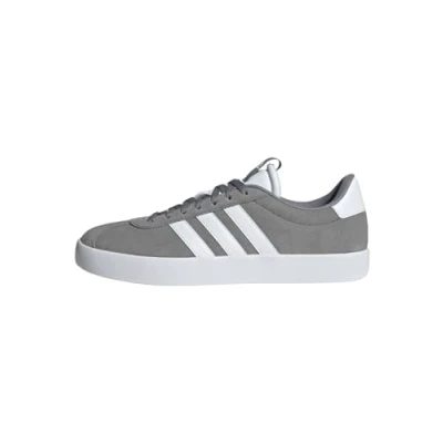 Image of adidas Men&#039;s VL Court 3.0 Shoes, Grey Three/Cloud White/Cloud White, 4.5 UK