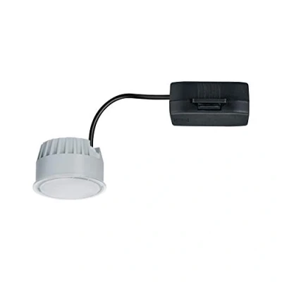 Image of Paulmann Nova 93072 LED Recessed Light Module Neutral White 530 lm 51 mm Round 1 x 6 Watt Dimmable Satin Plastic 4000 K Coin W