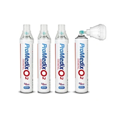 Image of Promedix PR 994 Portable Oxygen Inhaler 12L in a Can 99.4% with Mouthpiece (4)