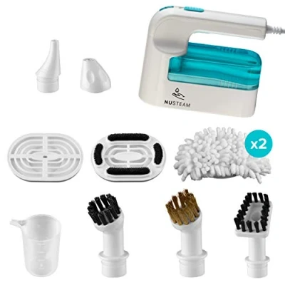 Image of NuSteam Handheld Steam Cleaning System 11 Piece Kit Heats up to 152C Clean your Entire Home Easy Use Works on Ovens, Bathrooms, Work Surfaces, Showers, Sinks &amp; Tiles