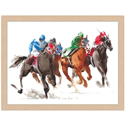 Image of The Final Furlong Horse Racing Design Cushioned Lap Tray