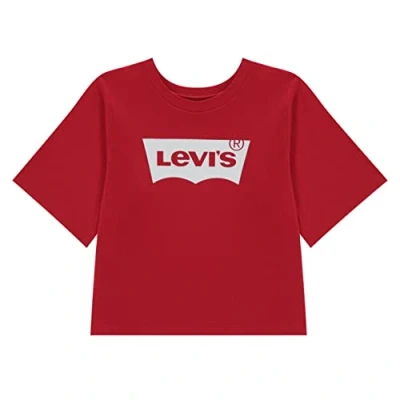 Image of Levi&#039;s Kids Light Bright Cropped Top Girls, Red, 8 Years