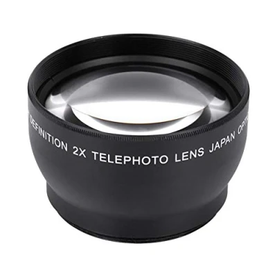 Image of Camera 2X Magnification HD Tele Converter Telephoto Lens for Any with 52mm Thread default