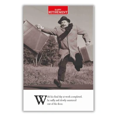 Image of Emotional Rescue Retirement Card Funny, Funny For Him, Retirement, Birthday Card, Cards Cards,Multi,159x235mm
