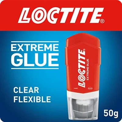 Image of Loctite Extreme Glue, All Purpose, Fast Acting Clear Glue for Wood, Metal, Stone, Glass, and Rubber, 1 x 50g