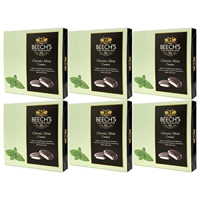 Image of Beech&#039;s Luxury Traditional Fine British Chocolates Classic Mint Flavoured Creams 90g (6 Pack)