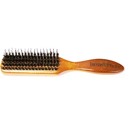 Image of Barbers Vintage Professional Classic Styler Brush with Boar &amp; Nylon Bristles Light Brown For healthy hair. Promotes hair regrowth