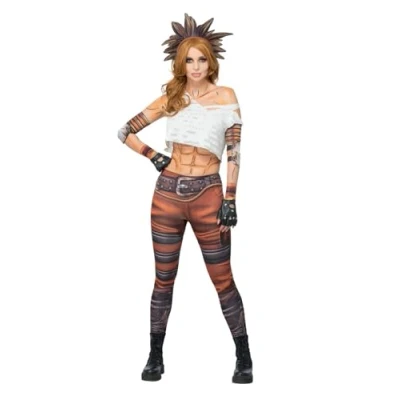 Image of Smiffys Borderlands Psycho Costume for Adults, Trousers, Arm Bands, Gloves, Elbow Pads, and Headband, Officially Licensed, Iconic Headband Ideal Couples Halloween