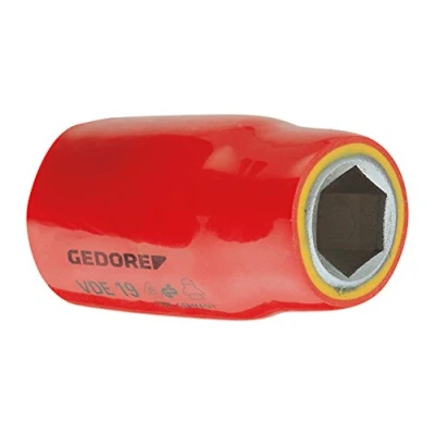 Image of Gedore VDE1922 1/2 Inch 22 x 57.5 mm VDE 6 Hex Socket Silver