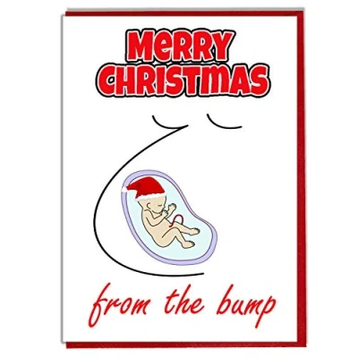 Image of AK Giftshop Merry Christmas Card From The Bump
