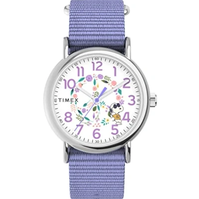Image of Timex Weekender Women&#039;s 38mm Fabric Strap Watch TW2V77900