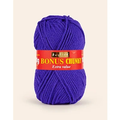Image of Sirdar Hayfield Bright Purple Bonus Yarn 100g Chunky