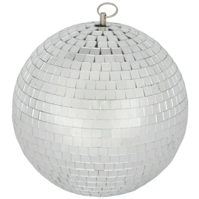 Image of 30cm 300mm 12&quot; Silver Sparkling Disco Lights Halloween Xmas Party Large Mirror Ball