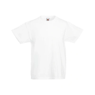 Image of Kids Fruit of the Loom Valueweight T Shirt, Shirt White Size 1 2