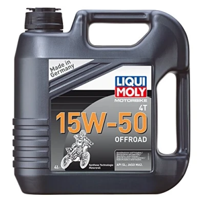 Image of P003133 Engine Oil LIQUI MOLY Motorbike 4T Offroad 3058 15W 50 4l Mineral