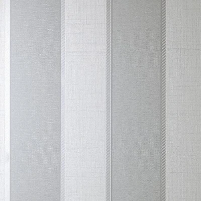 Image of Larson Stripe Wallpaper Textured Vinyl Metallic Grey Silver
