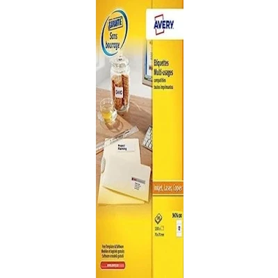 Image of Avery 1200 (3476) Self Adhesive Multi Purpose White Square Labels (12 Per Sheet) 70x70mm for Laser Inkjet Printing