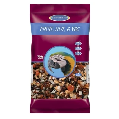 Image of Johnston &amp; Jeff Cage Bird Fruit Nut Veg Mix Food 700g