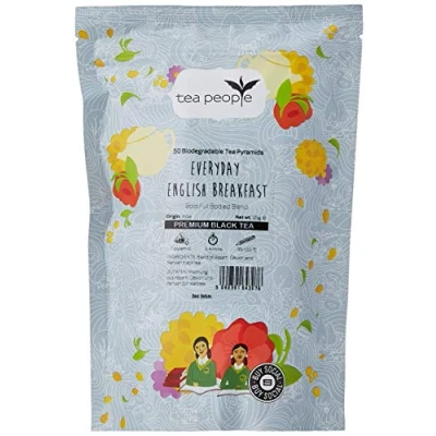 Image of Tea People Everyday English Breakfast 50 Pyramid Refill Pack