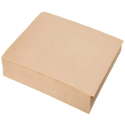 Image of Genware NEV PN0829S Greaseproof Paper, 25 cm x 20 cm, Brown (Pack of 1000)