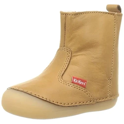 Image of Kickers Unisex Baby Socool Cho Mary Jane Flat, Camel Light, 7 UK Child