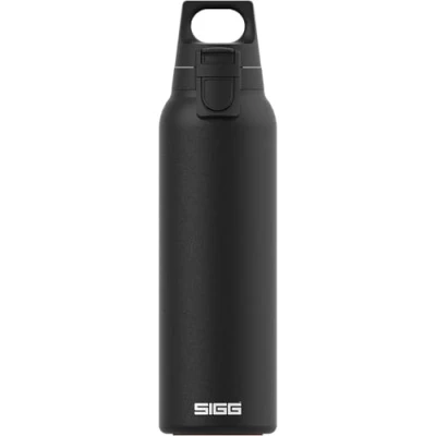 Image of SIGG Insulated Water Bottle Thermo Flask Hot &amp; Cold One Light With Fruit Strainer Leakproof BPA Free 18/8 Stainless Steel Black 0.55L