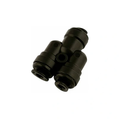 Image of CONNECT Hose Connector 2 Way Divider Push Fit 10.0mm Pack of 5 31058