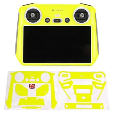 Image of WRAPGRADE Skin Stickers compatible with DJI RC (NEON YELLOW)
