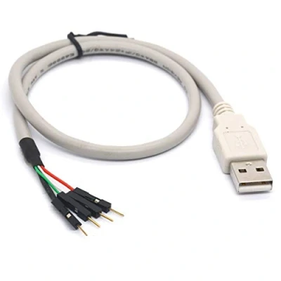 Image of Tomost USB 2.0 to 2.54mm Header Pin Cable Cord Breadaway Type A Male 4 2.54 mm Adapter