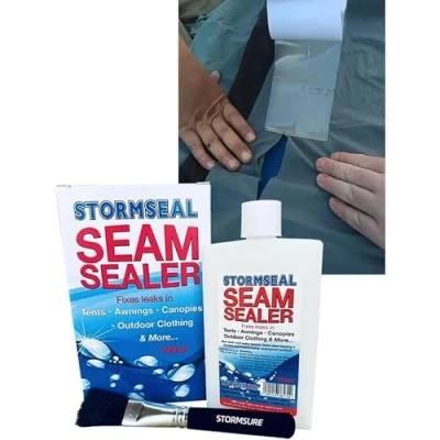 Image of Stormsure Seam Sealer + TUFF Tape Bundle 2m Strip for Outdoor Gear Repair: Seals Seams, Fixes Tears, Extends Equipment Lifespan