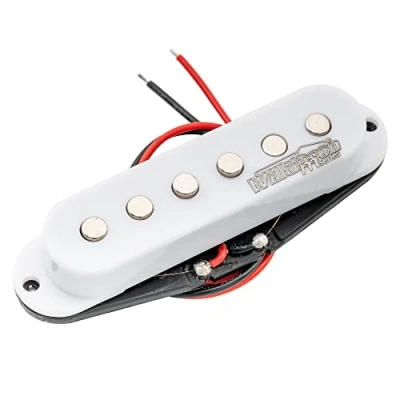 Image of Wilkinson Vintage 60&#039;s Staggered Ceramic Single Coil Middle Pickup for Strat Style Electric Guitar, White
