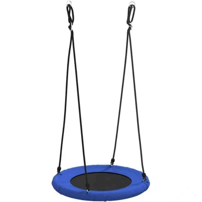 Image of vidaXL Nest Swing Blue, 100 cm, holds kg, made of Oxford Fabric