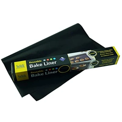 Image of NoStik Reusable Teflon Cooking Mat. Non Stick. No Mess. Baking Sheet. PFOA Free. BPA 5 Year Guarantee : 33 x 40cm