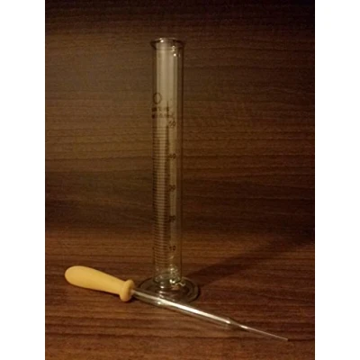 Image of GLASS MEASURING CYLINDER (GRADUATED BOROSILICATE GLASS) 50ML