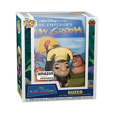 Image of Funko Pop! VHS Cover: Disney Kuzco Emperor&#039;s New Groove Amazon Exclusive Collectable Vinyl Figure Gift Idea Official Merchandise Toys for Kids &amp; Adults Movies Fans