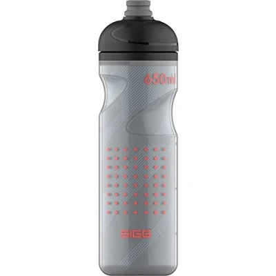 Image of SIGG Soft Bike Water Bottle Pulsar Black Squeezable Dishwasher Safe Lightweight Leakproof BPA Free 0.65 L