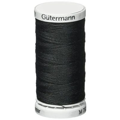 Image of Gutermann Extra Strong Polyester Upholstery Thread, 100m/109 yd, Black