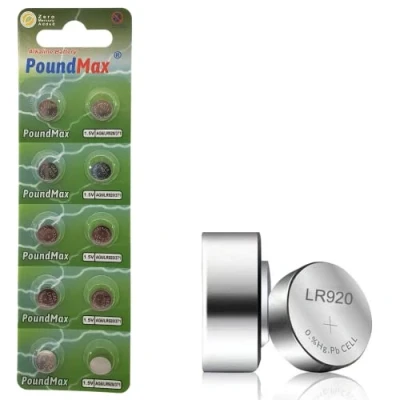 Image of 10 X AG6 370 371 LR921 LR69 SR920SW LR920 1.5v PoundMax ALKALINE BUTTON CELL BATTERY