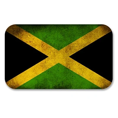Image of 2 x 10cm Jamaica Jamaican Flag Vinyl Stickers Decal Laptop Car Bike Helmet #6186 (10cm Wide 6cm Tall)