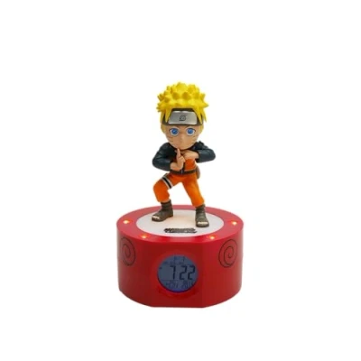 Image of TEKNOFUN Naruto Luminous Alarm Clock, Black, Orange, Yellow