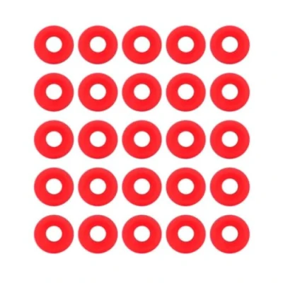Image of VIFERR Silicone Bottle Seal 25 Pcs Grolsch Gaskets Seals Washer for Swing Flip Top Home Brew Beer Red