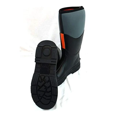 Image of Bison NEOPRENE WELLINGTON MUCK BOOT STEEL TOE CAP SAFETY WORK SHOE SIZE 12